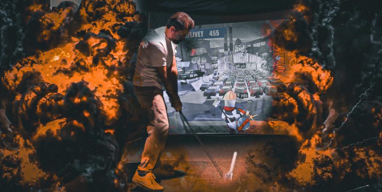 Spel golfsimulator