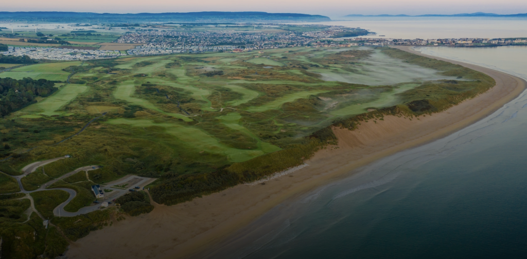 Banan för The Open 2025. Foto: Royal Portrush