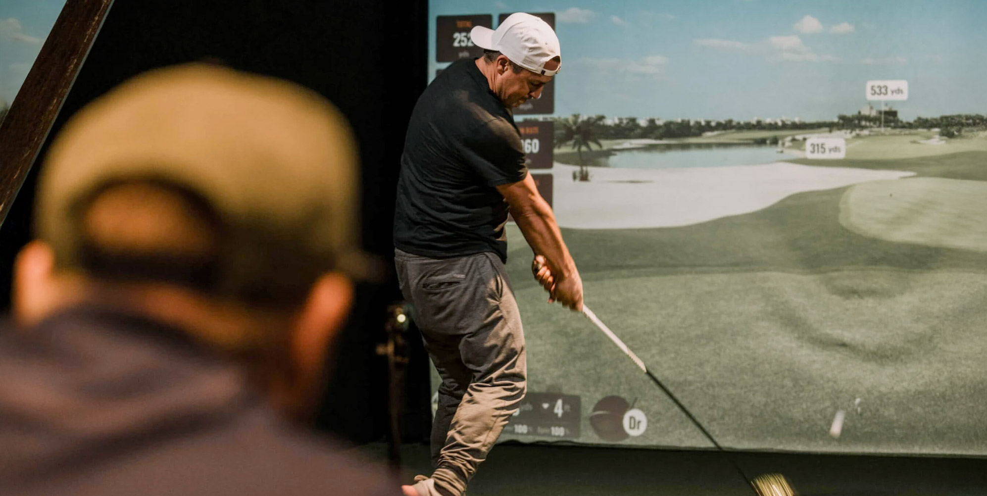 Golfsimulator foto:trackman